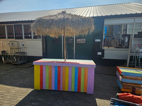 Beach buffettafel incl. parasol
